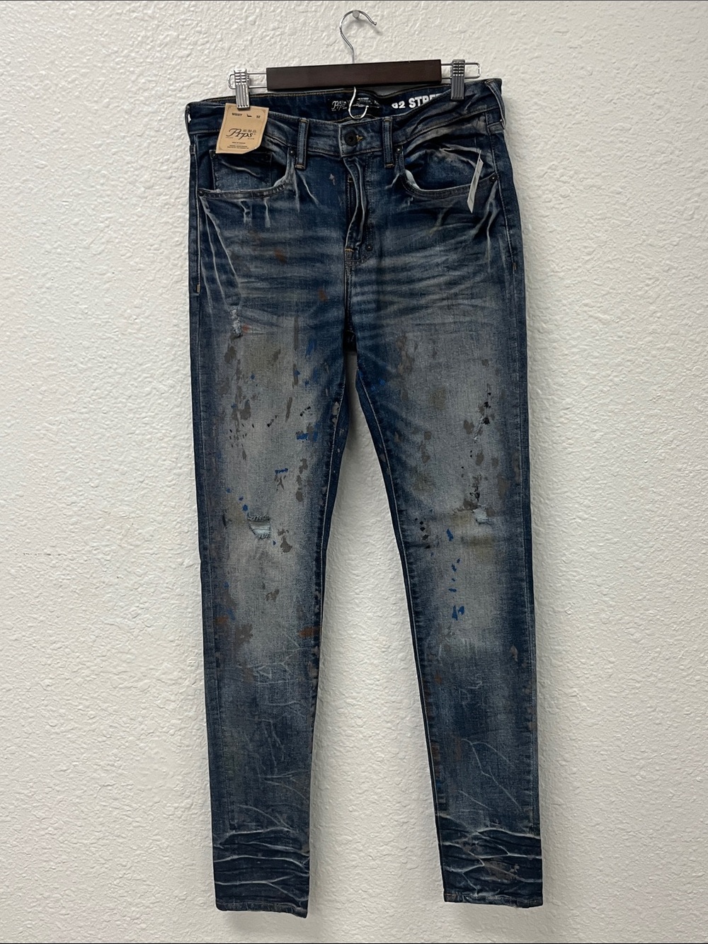 PRPS Blue Painters Wash Men's Skinny Jeans
#1035